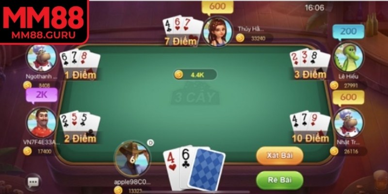 Bài cào MM88 với lối chơi đơn giản và dễ hiểu