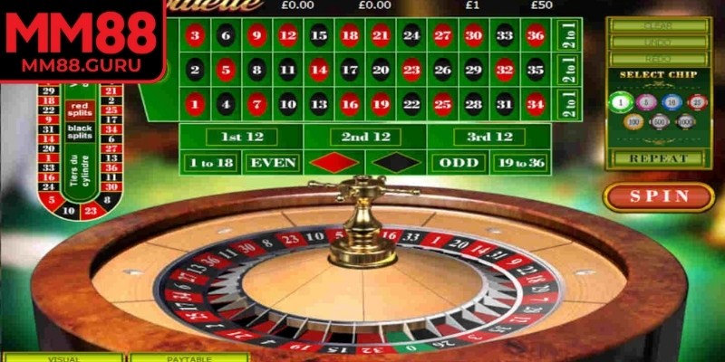 Roulette đa dạng kiểu cược hấp dẫn