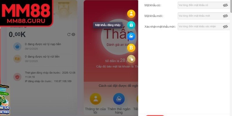 Một bước quan trọng khi đăng ký là thiết lập mật khẩu đủ mạnh