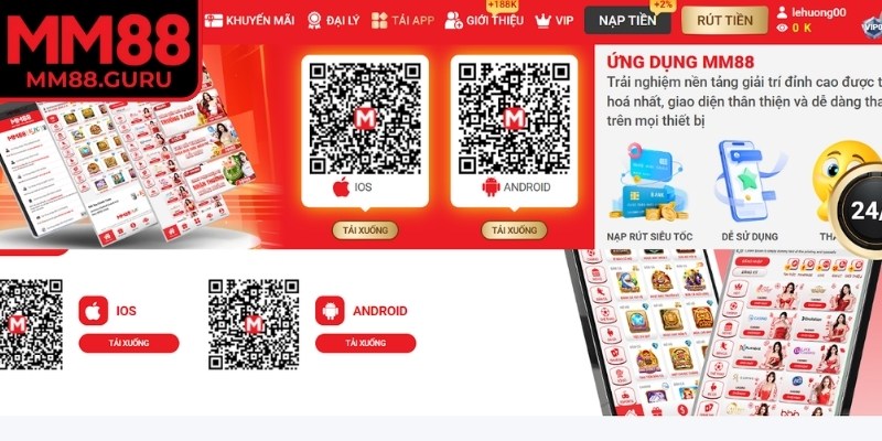 Tải App MM88 giúp truy cập mọi sản phẩm giải trí trực tuyến thuận tiện